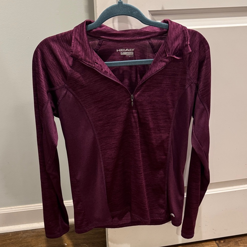 HEAD Maroon Quarter-Zip Pullover